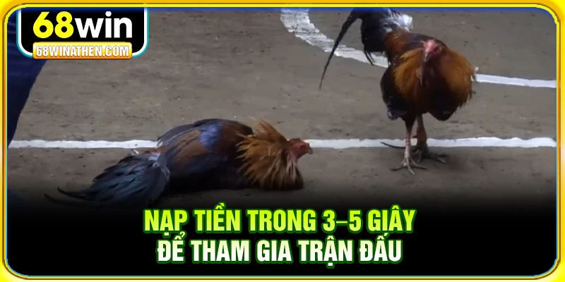 Nạp tiền trong 3–5 giây để tham gia trận đấu